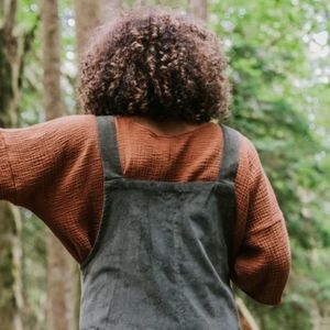 Uniform Handmade gauze box top short sleeve